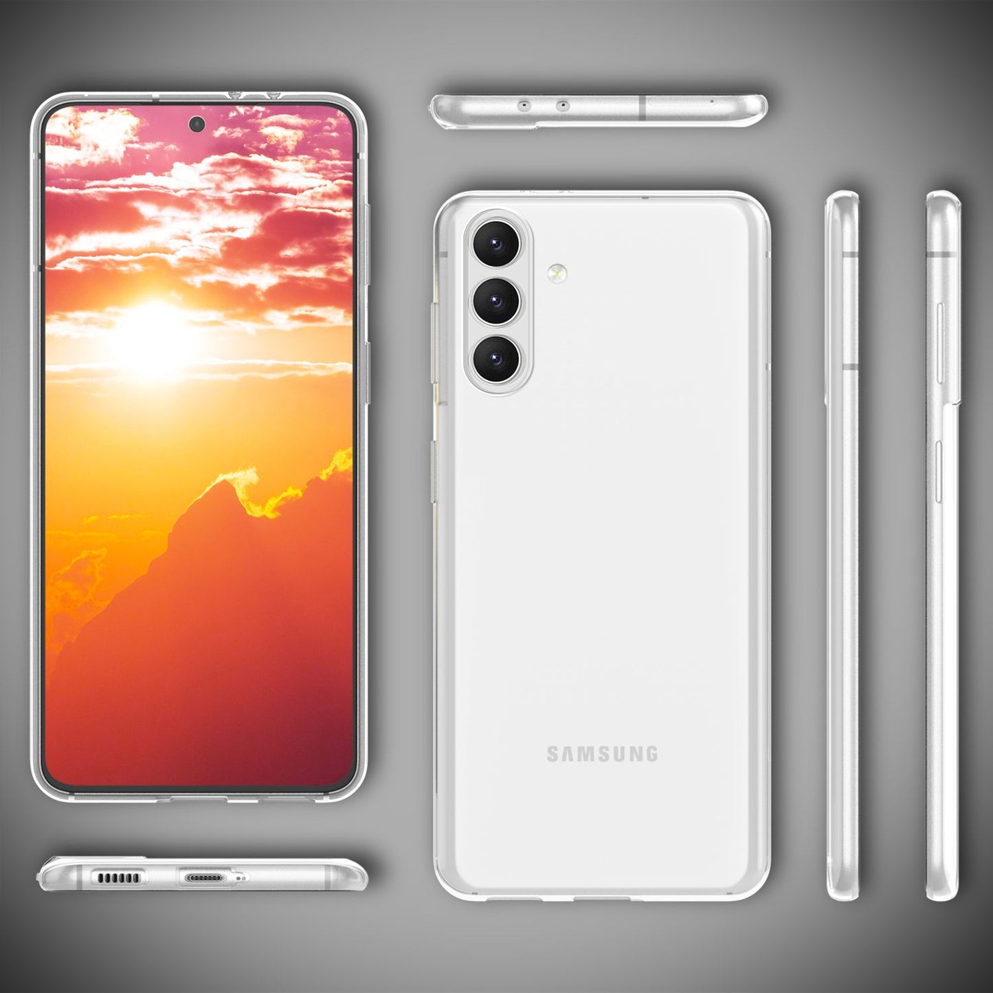 NALIA Klare Silikonhülle für Samsung Galaxy S24 Hülle, Transparentes Handycover für kristallklaren Look, Klarsichthülle