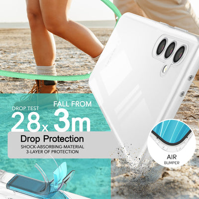 NALIA Handykette für Samsung Galaxy S24 – Transparentes Hybrid-Case & Band – HANGIT PRO (Anti-Gelb Rückseite & Verstellbar) – Marke aus Berlin Mint-Grün NALIA Transparente Hülle