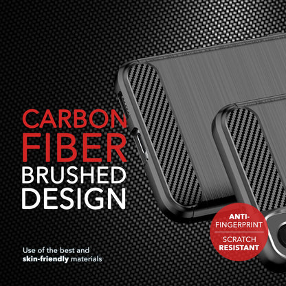 NALIA Carbon-Style Silikonhülle für Samsung Galaxy S24 Hülle, Matt-Schwarze Schutzhülle mit Karbon Kohlefaser-Struktur