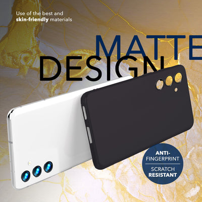 NALIA Ultra Slim Hardcase für Samsung Galaxy S24 – Matt & 0.3mm Dünn – PHANTOM (Dünnes Cover & Kamera-Vollschutz) – Marke aus Berlin Schwarz Opak NALIA SlimFit Hülle