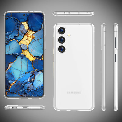 NALIA Ultra Slim Hardcase für Samsung Galaxy S24 – Matt & 0.3mm Dünn – PHANTOM (Dünnes Cover & Kamera-Vollschutz) – Marke aus Berlin Weiß Transparent NALIA SlimFit Hülle