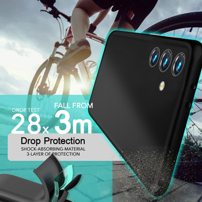 NALIA Ultra Slim Hardcase für Samsung Galaxy S24 Plus – Matt & 0.3mm Dünn – PHANTOM (Dünnes Cover & Kamera-Vollschutz) – Marke aus Berlin Schwarz Opak NALIA SlimFit Hülle