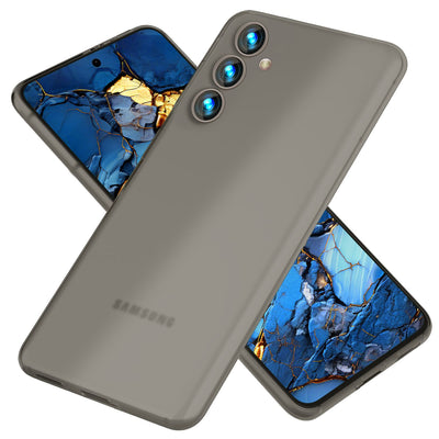 NALIA Ultra Slim Hardcase für Samsung Galaxy S24 Plus – Matt & 0.3mm Dünn – PHANTOM (Dünnes Cover & Kamera-Vollschutz) – Marke aus Berlin Taupe Transparent NALIA SlimFit Hülle
