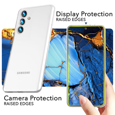 NALIA Ultra Slim Hardcase für Samsung Galaxy S24 Plus – Matt & 0.3mm Dünn – PHANTOM (Dünnes Cover & Kamera-Vollschutz) – Marke aus Berlin Weiß Transparent NALIA SlimFit Hülle
