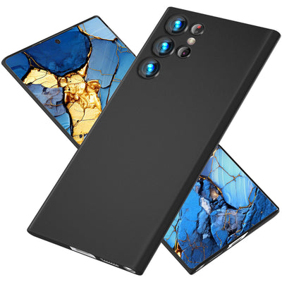 NALIA Ultra Slim Hardcase für Samsung Galaxy S24 Ultra – Matt & 0.3mm Dünn – PHANTOM (Dünnes Cover & Kamera-Vollschutz) – Marke aus Berlin Schwarz Opak NALIA SlimFit Hülle