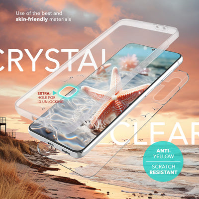 NALIA 360° Hülle für Samsung Galaxy S24 – Vorne & Hinten Schutz – 360GUARD (Full-Body Case) – Marke aus Berlin Default Title NALIA Transparente Hülle