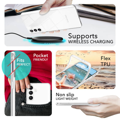 NALIA 360° Hülle für Samsung Galaxy S24 Plus – Vorne & Hinten Schutz – 360GUARD (Full-Body Case) – Marke aus Berlin Default Title NALIA Transparente Hülle