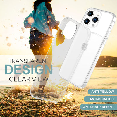 NALIA Transparente Silikonhülle für iPhone 16 Pro Max – Anti-Gelb & Rutschfest – GLAZE (Handyhülle Kristallklar, Schlank & Stoßfest) – Marke aus Berlin Default Title NALIA Transparente Hülle
