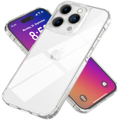 NALIA Transparente Hülle für iPhone 16 Pro – Anti-Gelb & Stoßfest – BLYSS (Rückseite in Glas-Optik) – Marke aus Berlin Default Title NALIA Transparente Hülle