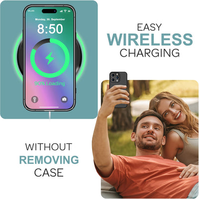 NALIA Ultra Slim Hardcase für iPhone 16 Pro – Anti-Fingerabdruck & 0.5mm Dünn – PUREFIT (Matt & Leicht) – Marke aus Berlin Schwarz NALIA SlimFit Hülle