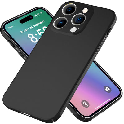 NALIA Ultra Slim Hardcase für iPhone 16 Pro Max – Anti-Fingerabdruck & 0.5mm Dünn – PUREFIT (Matt & Leicht) – Marke aus Berlin Schwarz NALIA SlimFit Hülle