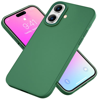 NALIA Silikonhülle für iPhone 16 – Matt & Griffig Soft-Touch – ASTRON (Flexibles TPU Case & Stoßfest) – Marke aus Berlin