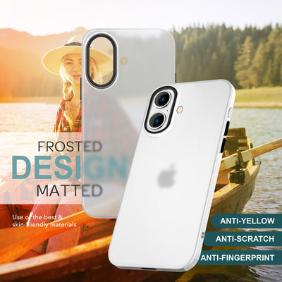 NALIA Silikonhülle für iPhone 16 – Matt & Griffig Soft-Touch – ASTRON (Flexibles TPU Case & Stoßfest) – Marke aus Berlin