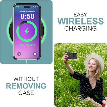 NALIA Fein Mattierte Silikonhülle für iPhone 16 Pro, Rutschfeste Handyhülle, Stoßfeste Fallschutz Hülle Grau Transparent NALIA Protective Hülle