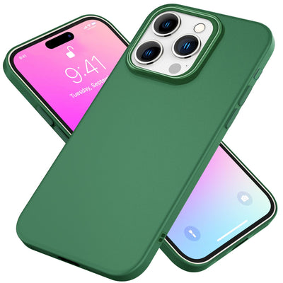 NALIA Silikonhülle für iPhone 16 Pro Max – Matt & Griffig Soft-Touch – ASTRON (Flexibles TPU Case & Stoßfest) – Marke aus Berlin Grün NALIA Protective Hülle