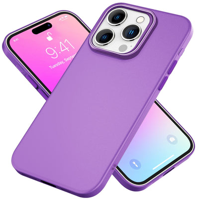NALIA Silikonhülle für iPhone 16 Pro Max – Matt & Griffig Soft-Touch – ASTRON (Flexibles TPU Case & Stoßfest) – Marke aus Berlin Lila NALIA Protective Hülle