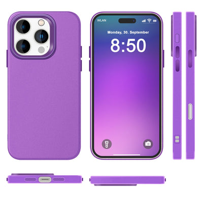 NALIA Silikonhülle für iPhone 16 Pro Max – Matt & Griffig Soft-Touch – ASTRON (Flexibles TPU Case & Stoßfest) – Marke aus Berlin Lila NALIA Protective Hülle