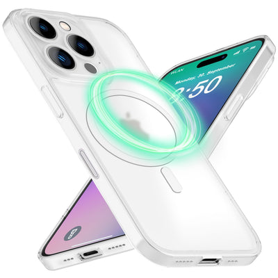 NALIA Ultra-Slim Hardcase für iPhone 16 Pro – MagSafe kompatibel & 0.3mm Dünn – THINIX (Mattes & Schlankes Case) – Marke aus Berlin Weiß Transparent NALIA SlimFit Hülle