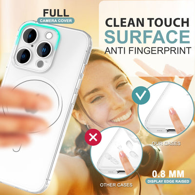 NALIA Ultra-Slim Hardcase für iPhone 16 Pro Max – MagSafe kompatibel & 0.3mm Dünn – THINIX (Mattes & Schlankes Case) – Marke aus Berlin Weiß Transparent NALIA SlimFit Hülle