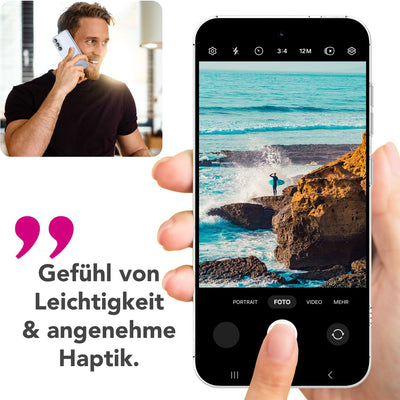 NALIA Transparente Silikonhülle für Samsung Galaxy S25 – Anti-Gelb & Rutschfest – GLAZE (Handyhülle Kristallklar, Schlank & Stoßfest) – Marke aus Berlin Default Title NALIA Transparente Hülle