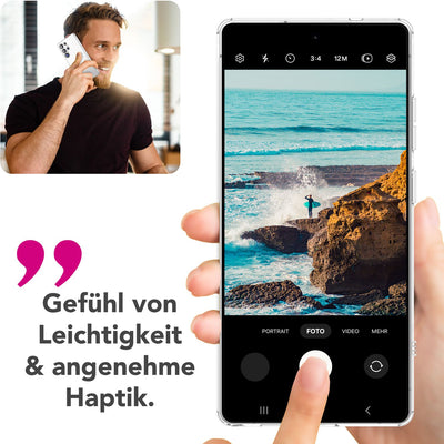 NALIA Transparente Silikonhülle für Samsung Galaxy S25 Ultra – Anti-Gelb & Rutschfest – GLAZE (Handyhülle Kristallklar, Schlank & Stoßfest) – Marke aus Berlin Default Title NALIA Transparente Hülle