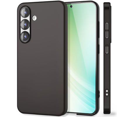 NALIA Ultra Slim Hardcase für Samsung Galaxy S25 – Anti-Fingerabdruck & 0.5mm Dünn – PUREFIT (Matt & Leicht) – Marke aus Berlin Tiefschwarz NALIA SlimFit Hülle