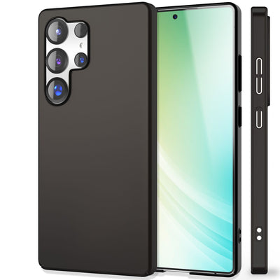NALIA Ultra Slim Hardcase für Samsung Galaxy S25 Ultra – Anti-Fingerabdruck & 0.5mm Dünn – PUREFIT (Matt & Leicht) – Marke aus Berlin Tiefschwarz NALIA SlimFit Hülle