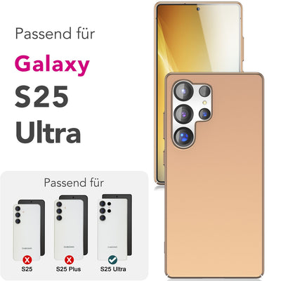 NALIA Ultra Slim Hardcase für Samsung Galaxy S25 Ultra – Anti-Fingerabdruck & 0.5mm Dünn – PUREFIT (Matt & Leicht) – Marke aus Berlin Champagner Gold NALIA SlimFit Hülle