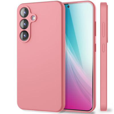 NALIA Silikonhülle für Samsung Galaxy S25 – Kameraschutz & Innenfutter – PHOENIX (Soft-Touch Case) – Marke aus Berlin Sanftrosa NALIA Protective Hülle