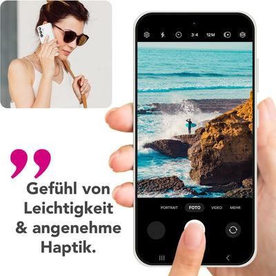 NALIA Silikonhülle für Samsung Galaxy S25 – Kameraschutz & Innenfutter – PHOENIX (Soft-Touch Case) – Marke aus Berlin Schneeweiß NALIA Protective Hülle