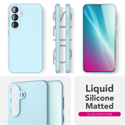 NALIA Phoenix für Samsung Galaxy S25 Hülle, Abwischbare Weiche Schutzhülle aus Flüssigsilikon, Mikrofaser Innenfutter, Rutschfeste Handyhülle, Seidige Silikonhülle