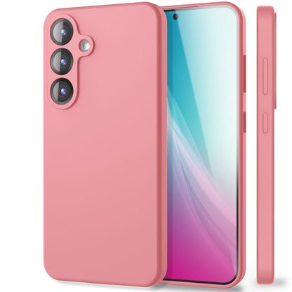 NALIA Phoenix für Samsung Galaxy S25 Plus Hülle, Abwischbare Geschmeidige Flüssigsilikon Handyhülle, Inneres Mikrofaser-Futter, Samtig Weiche Silikon Schutzhülle Sanftrosa NALIA Protective Hülle