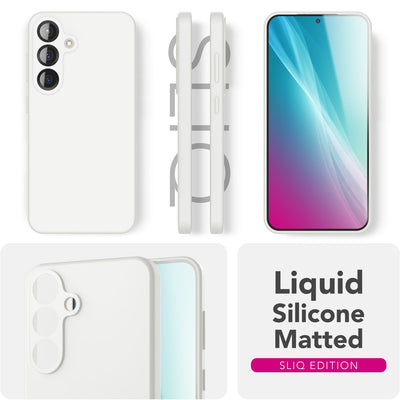 NALIA Silikonhülle für Samsung Galaxy S25 Plus – Kameraschutz & Innenfutter – PHOENIX (Soft-Touch Case) – Marke aus Berlin Schneeweiß NALIA Protective Hülle