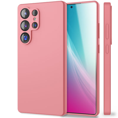 NALIA Silikonhülle für Samsung Galaxy S25 Ultra – Kameraschutz & Innenfutter – PHOENIX (Soft-Touch Case) – Marke aus Berlin Sanftrosa NALIA Protective Hülle
