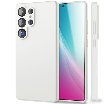 NALIA Silikonhülle für Samsung Galaxy S25 Ultra – Kameraschutz & Innenfutter – PHOENIX (Soft-Touch Case) – Marke aus Berlin Schneeweiß NALIA Protective Hülle
