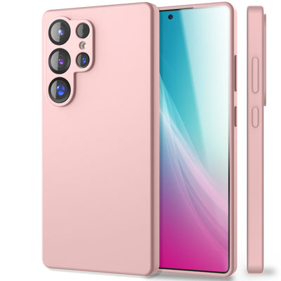 NALIA Silikonhülle für Samsung Galaxy S25 Ultra – Kameraschutz & Innenfutter – PHOENIX (Soft-Touch Case) – Marke aus Berlin Puderrosa NALIA Protective Hülle