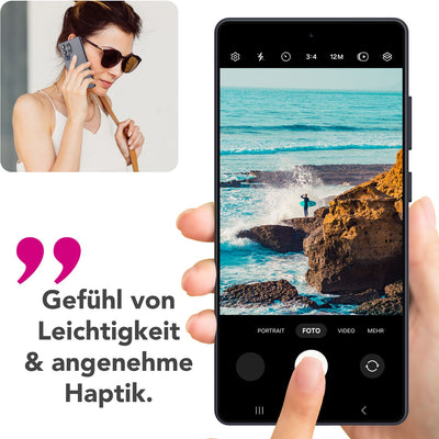 NALIA Silikonhülle für Samsung Galaxy S25 Ultra – Kameraschutz & Innenfutter – PHOENIX (Soft-Touch Case) – Marke aus Berlin Aschgrau NALIA Protective Hülle