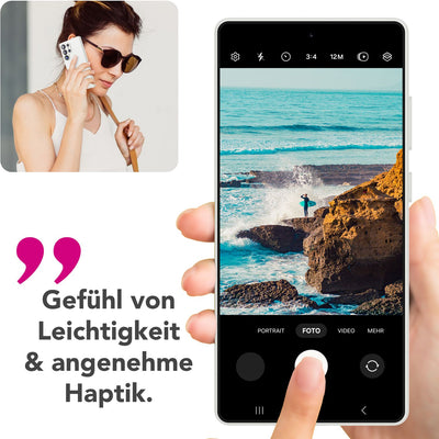 NALIA Silikonhülle für Samsung Galaxy S25 Ultra – Kameraschutz & Innenfutter – PHOENIX (Soft-Touch Case) – Marke aus Berlin Schneeweiß NALIA Protective Hülle