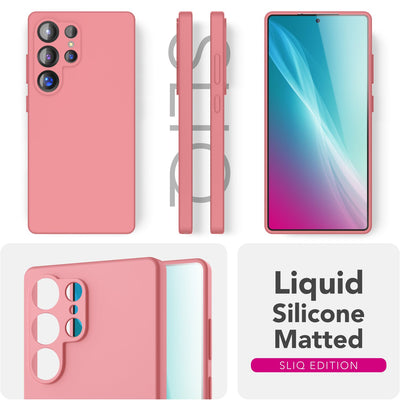 NALIA Silikonhülle für Samsung Galaxy S25 Ultra – Kameraschutz & Innenfutter – PHOENIX (Soft-Touch Case) – Marke aus Berlin Sanftrosa NALIA Protective Hülle