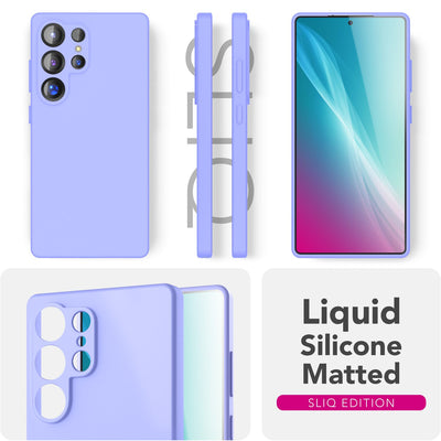 NALIA Silikonhülle für Samsung Galaxy S25 Ultra – Kameraschutz & Innenfutter – PHOENIX (Soft-Touch Case) – Marke aus Berlin Lavendel NALIA Protective Hülle