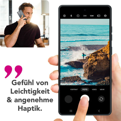 NALIA Magnet Hardcase für Samsung Galaxy S25 Ultra – Faltbarer Kamera-Stand – OVERLAND (Schutzhülle Matt & MagSafe Kompatibel) – Marke aus Berlin Titan Schwarz NALIA Protective Hülle