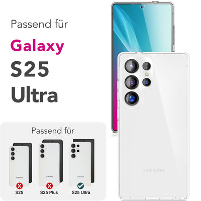 NALIA 360° Hülle für Samsung Galaxy S25 Ultra – Vorne & Hinten Schutz – 360GUARD (Full-Body Case) – Marke aus Berlin Default Title NALIA Transparente Hülle