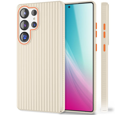 NALIA Matte Hardcase Hülle für Samsung Galaxy S25 Ultra – Anti-Fingerabdruck & Grip – NOVA (Strukturiertes Design) – Marke aus Berlin Stahlgrau NALIA SlimFit Hülle