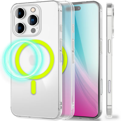 NALIA Ultra Slim Hardcase für iPhone 16 Pro – MagSafe Kompatibel & Nachleuchtender Ring – THINIX GLOW (Matt-Transparent & 0,3mm Dünn) – Marke aus Berlin Default Title NALIA SlimFit Hülle