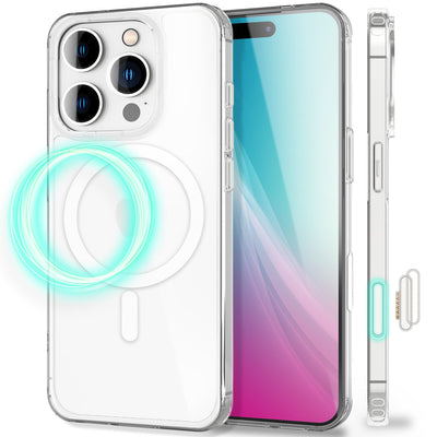 NALIA Magnet Hülle für iPhone 16 Pro Max – MagSafe kompatibel & Camera Control Schutz (Touch-fähig) – STRIVE (Hardcase Rückseite & Silikon-Rahmen) – Marke aus Berlin Default Title NALIA Protective Hülle