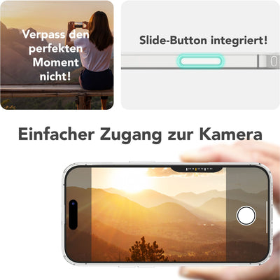 NALIA Magnet Hülle für iPhone 16 Pro Max – MagSafe kompatibel & Camera Control Schutz (Touch-fähig) – STRIVE (Hardcase Rückseite & Silikon-Rahmen) – Marke aus Berlin Default Title NALIA Protective Hülle
