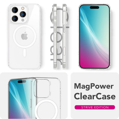 NALIA Magnet Hülle für iPhone 16 Pro Max – MagSafe kompatibel & Camera Control Schutz (Touch-fähig) – STRIVE (Hardcase Rückseite & Silikon-Rahmen) – Marke aus Berlin Default Title NALIA Protective Hülle