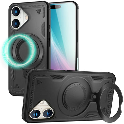 NALIA Magnetische Panzerhülle für iPhone 16 – Ring-Halterung 360° & MagSafe kompatibel – STORMGUARD (Outdoor Case) – Marke aus Berlin Default Title NALIA Outdoor Hülle