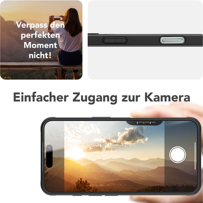 NALIA Stormguard für iPhone 16 Pro Hülle [für MagSafe], Schlagfeste Panzerhülle, 360° Ringhalter, Robust & Bruchsicher, Starker MagPower Magnet, Standfunktion Titan Grün NALIA Outdoor Hülle