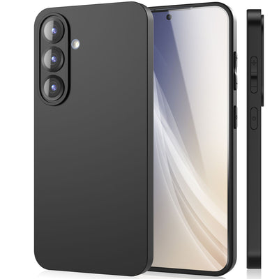 NALIA Matte Silikonhülle für Samsung Galaxy S25 – Slim, Schwarz & Rutschfest – STRIDER (Soft Case, Kameraschutz & Stoßfest) – Marke aus Berlin Default Title NALIA Protective Hülle